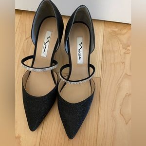 Black Sparkle Nina pump